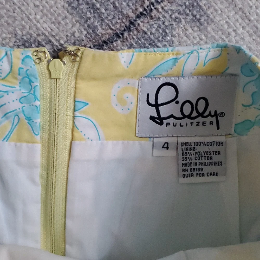 Lilly Pulitzer White Label Sunshine Junkanoo Animal Print Vintage Skirt Sz4